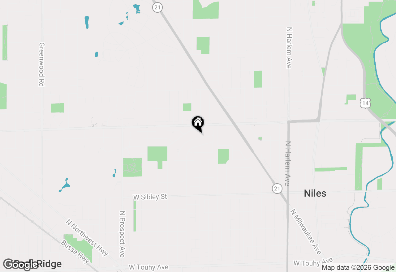 Map of 860 N Merrill Street, Park Ridge, IL 60068