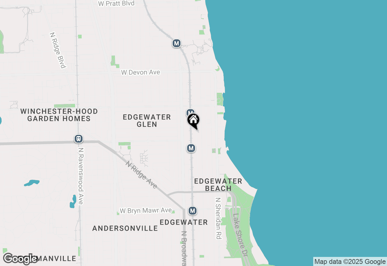 Map of 6026 N Winthrop Avenue #4E, Chicago, IL 60660