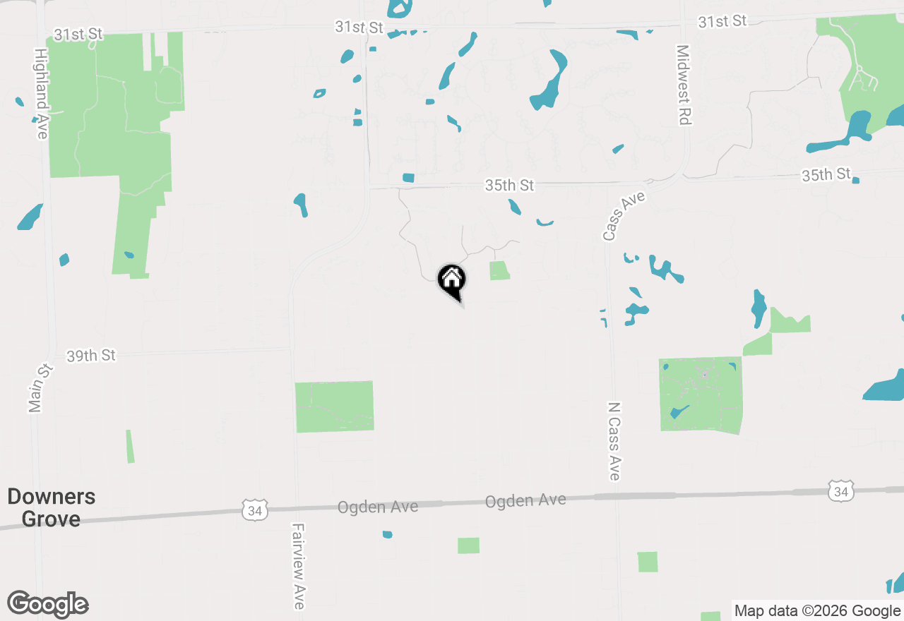 Map of 3810 Williams Street, Downers Grove, IL 60515