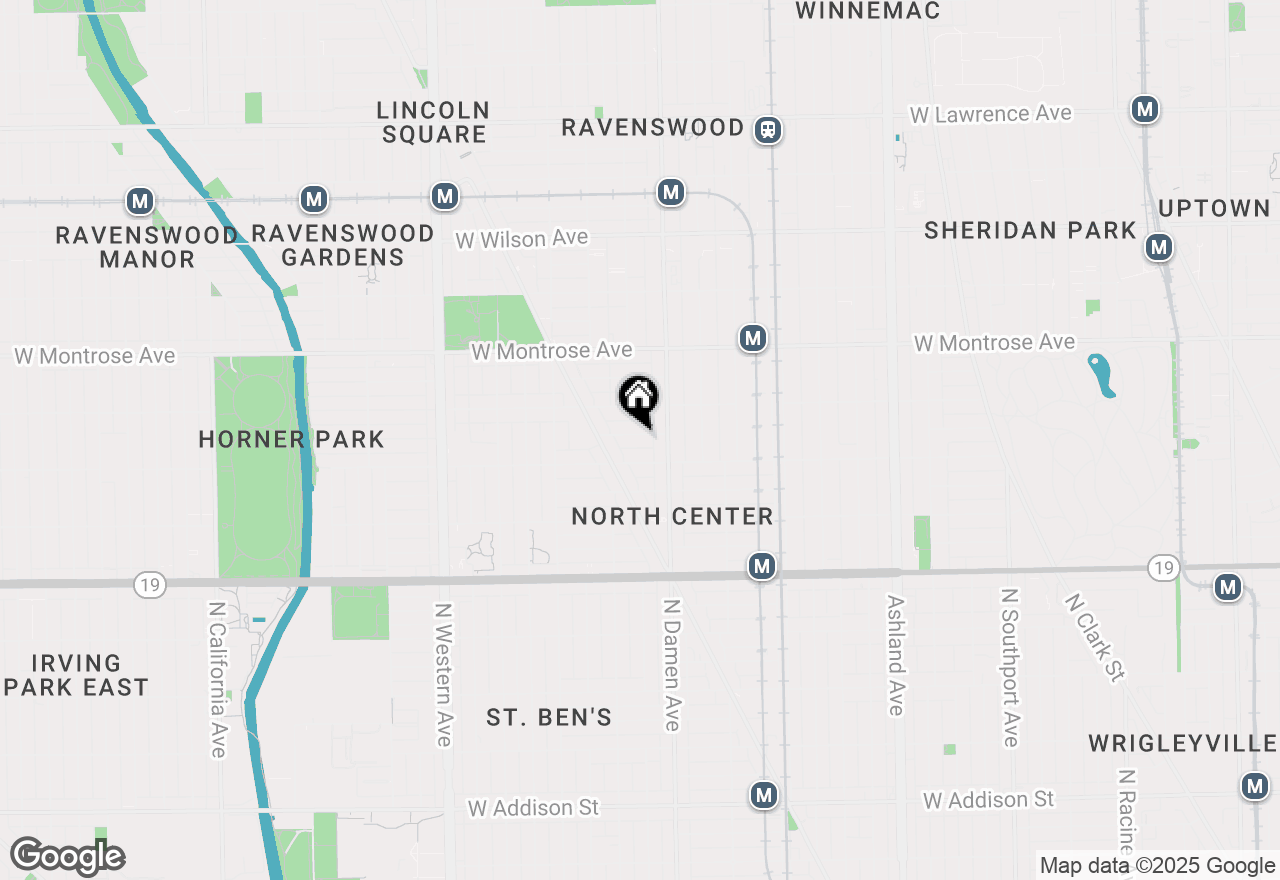 Map of 2031 W Hutchinson Street, Chicago, IL 60618