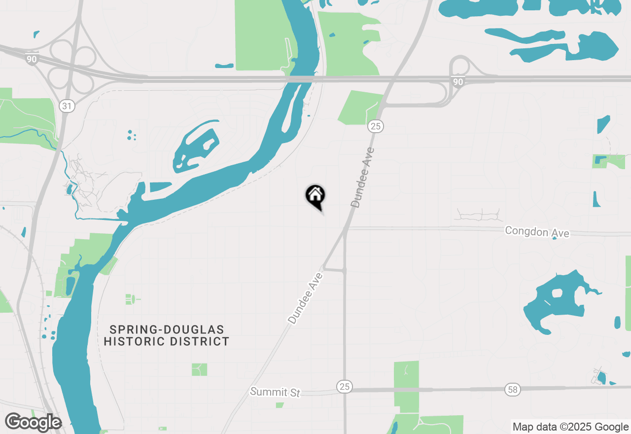 Map of 1119 Hill Avenue, Elgin, IL 60120