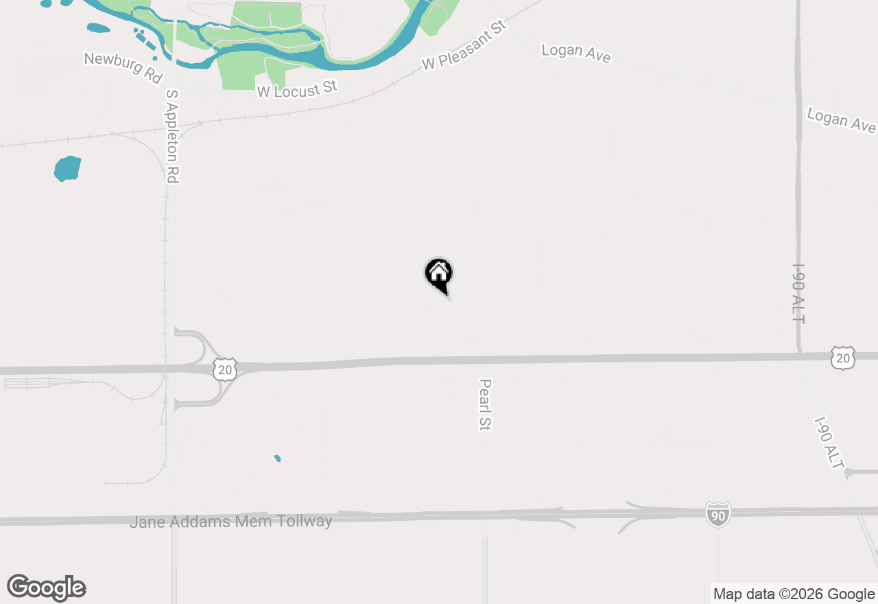 Map of 426 W 10th Street, Belvidere, IL 61008