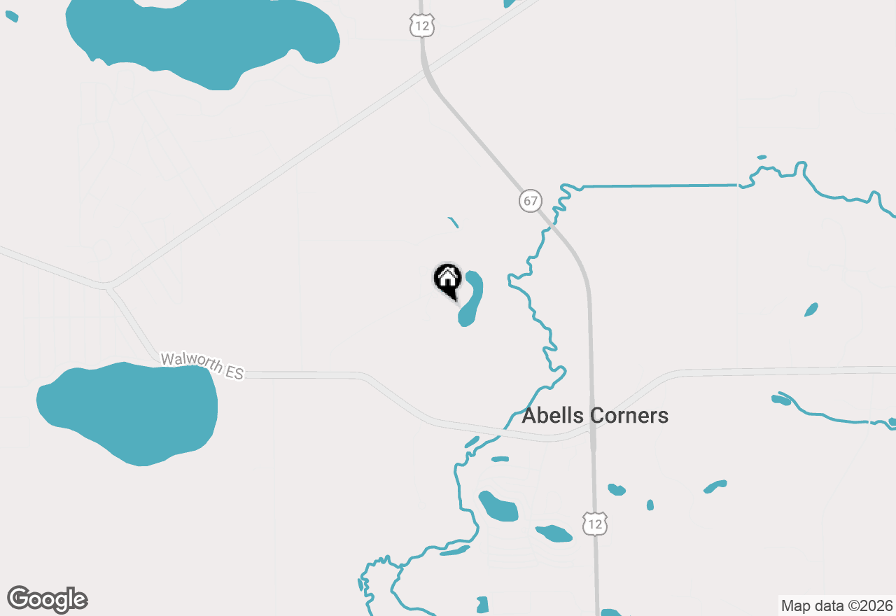 Map of W5244 County Rd Es, Elkhorn, WI 53121