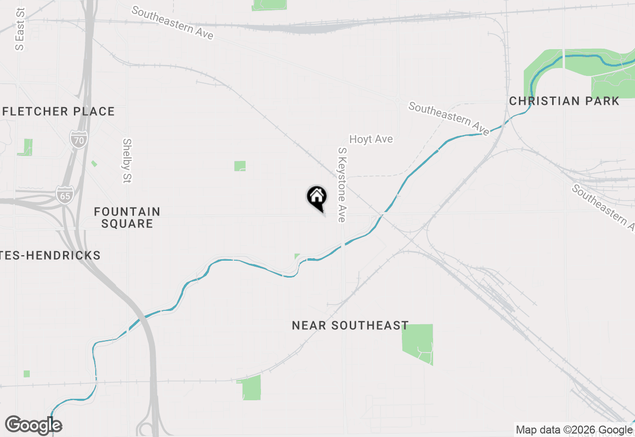 Map of 2223 Prospect Street, Indianapolis, IN 46203