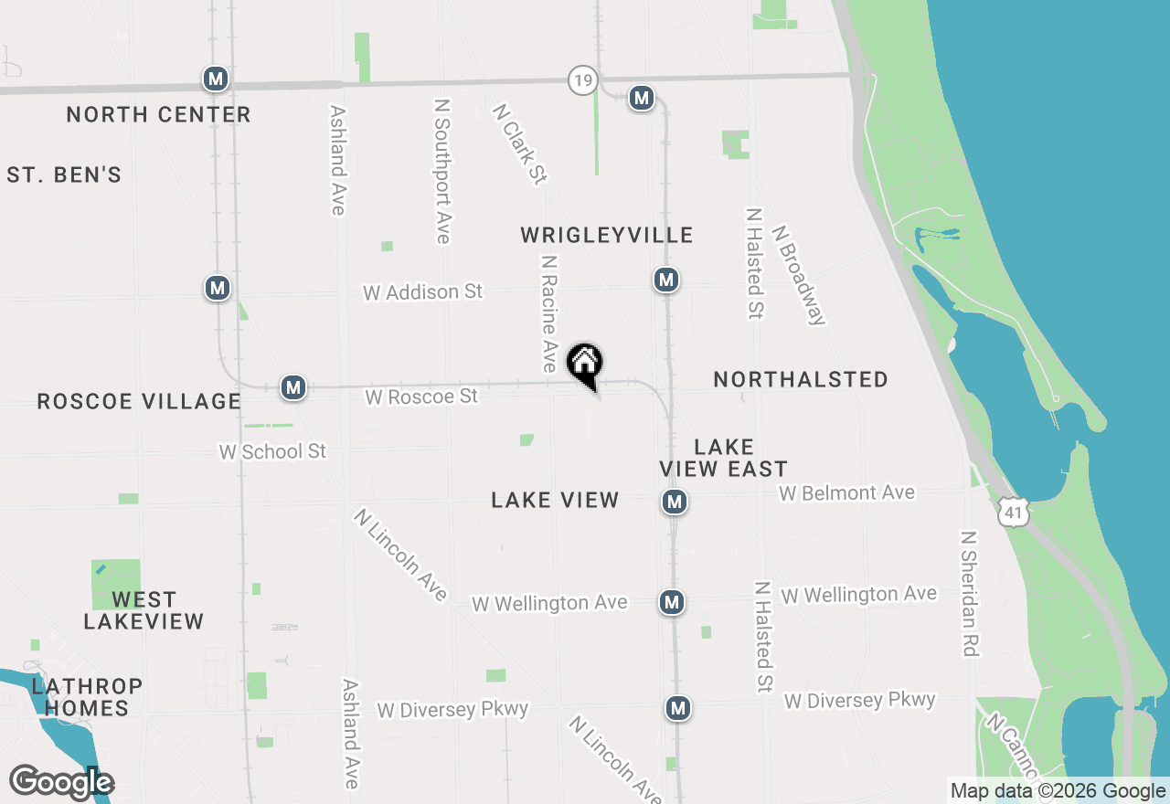 Map of 3351 N Clifton Avenue #2E, Chicago, IL 60657