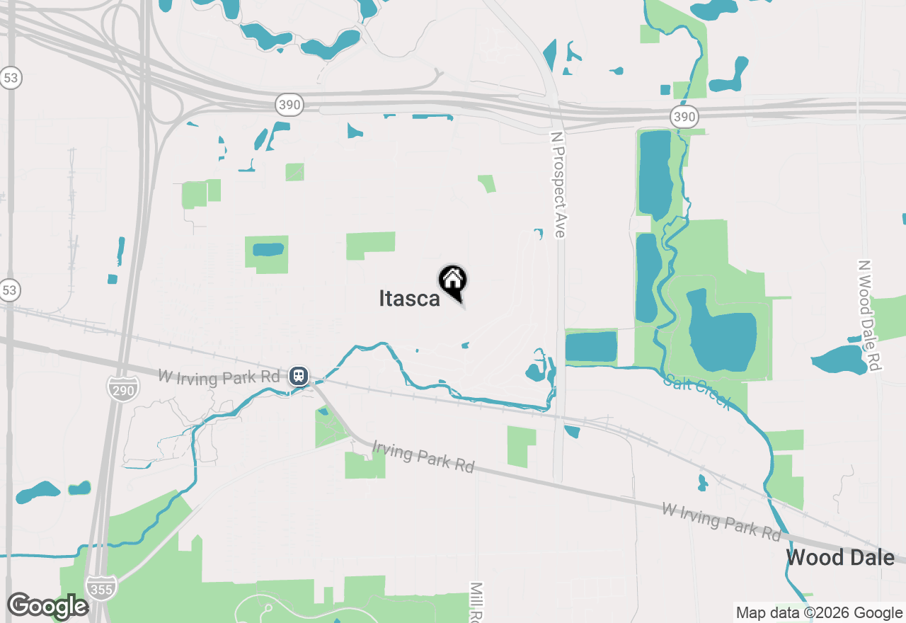 Map of 711 E Greenview Road, Itasca, IL 60143