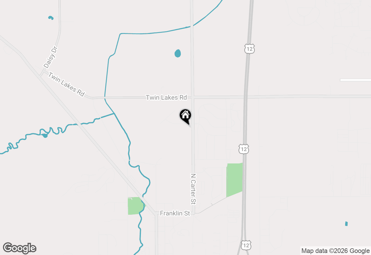 Map of W523 Highland Ave, Genoa City, WI 53128