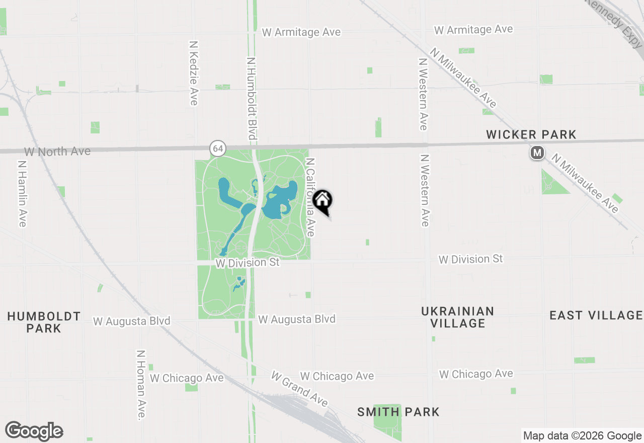Map of 2737 W Evergreen Avenue #3R, Chicago, IL 60622