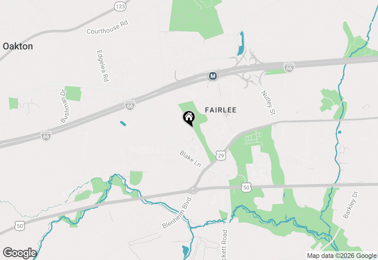 Map of 9632 Lindenbrook Street, Fairfax, VA 22031