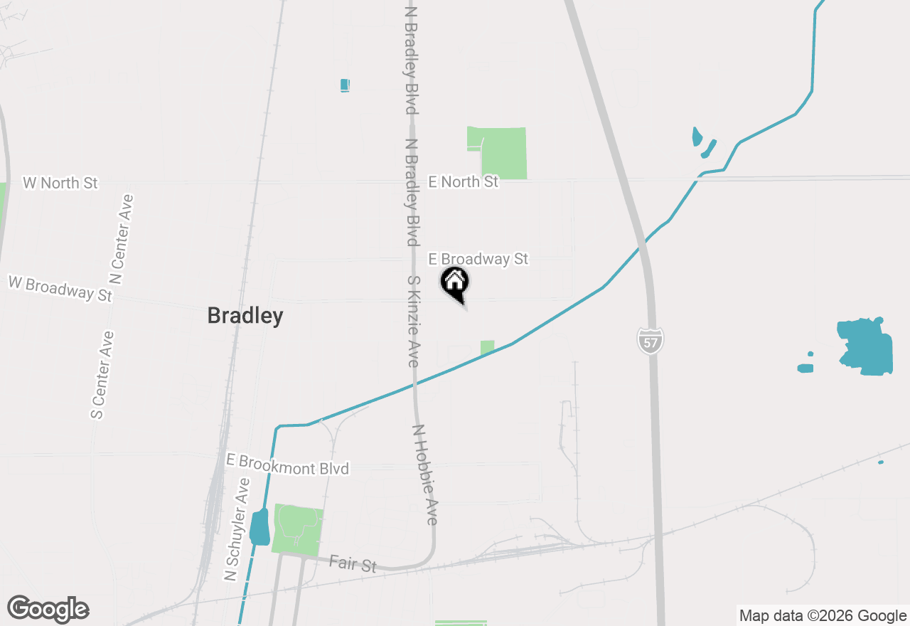 Map of 233 S Randolph Avenue, Bradley, IL 60915