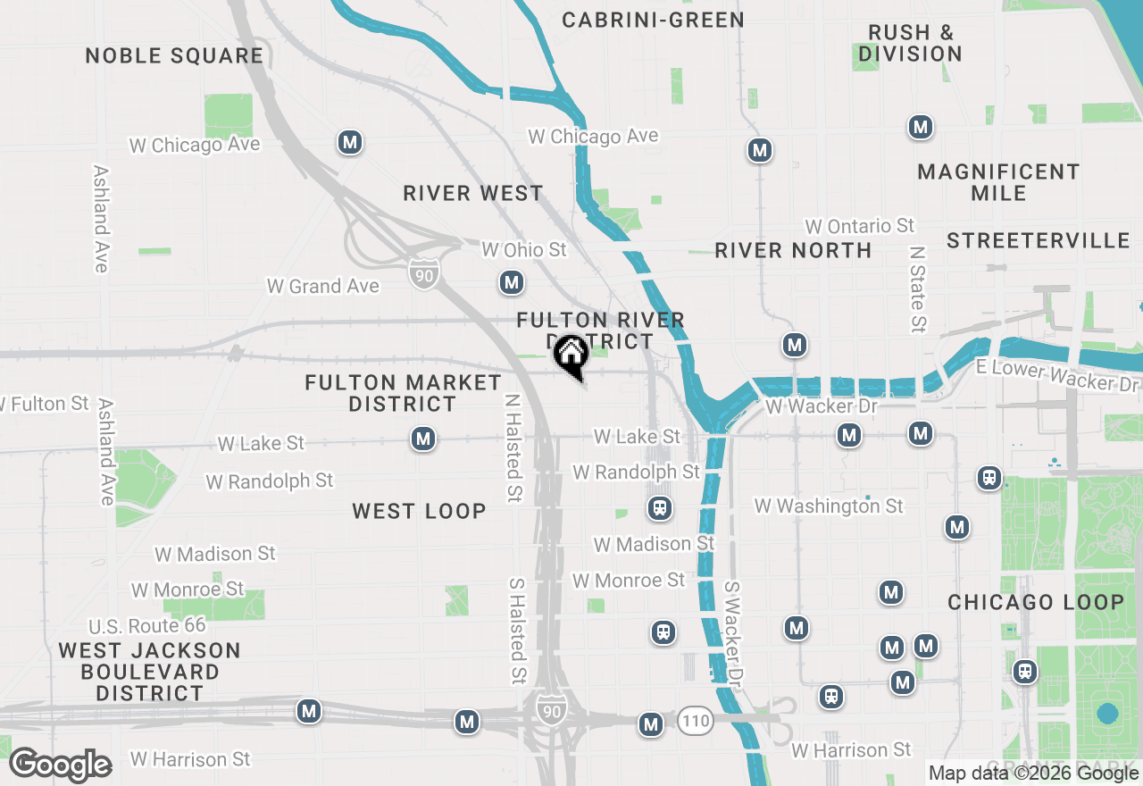 Map of 310 N Des Plaines Street #A, Chicago, IL 60661