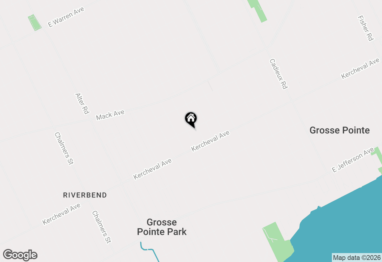 Map of 1264 Buckingham Road, Grosse Pointe, MI 48230