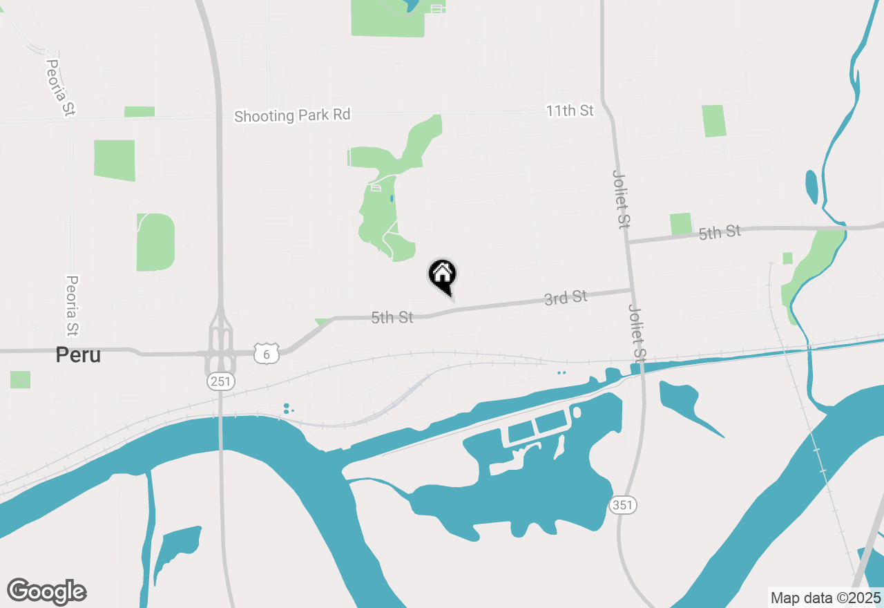 Map of 309 Peru Street, Peru, IL 61354