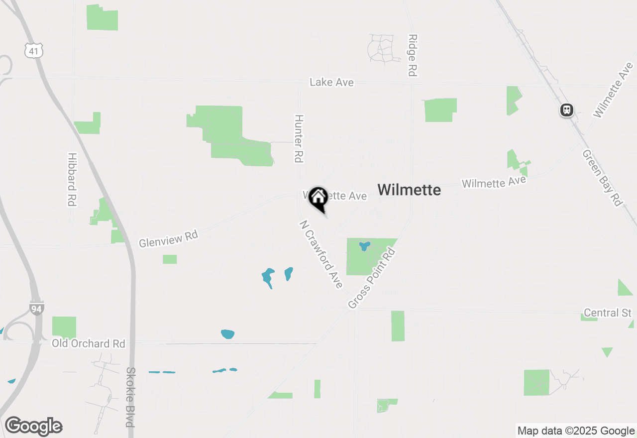 Map of 407 Alpine Lane, Wilmette, IL 60091