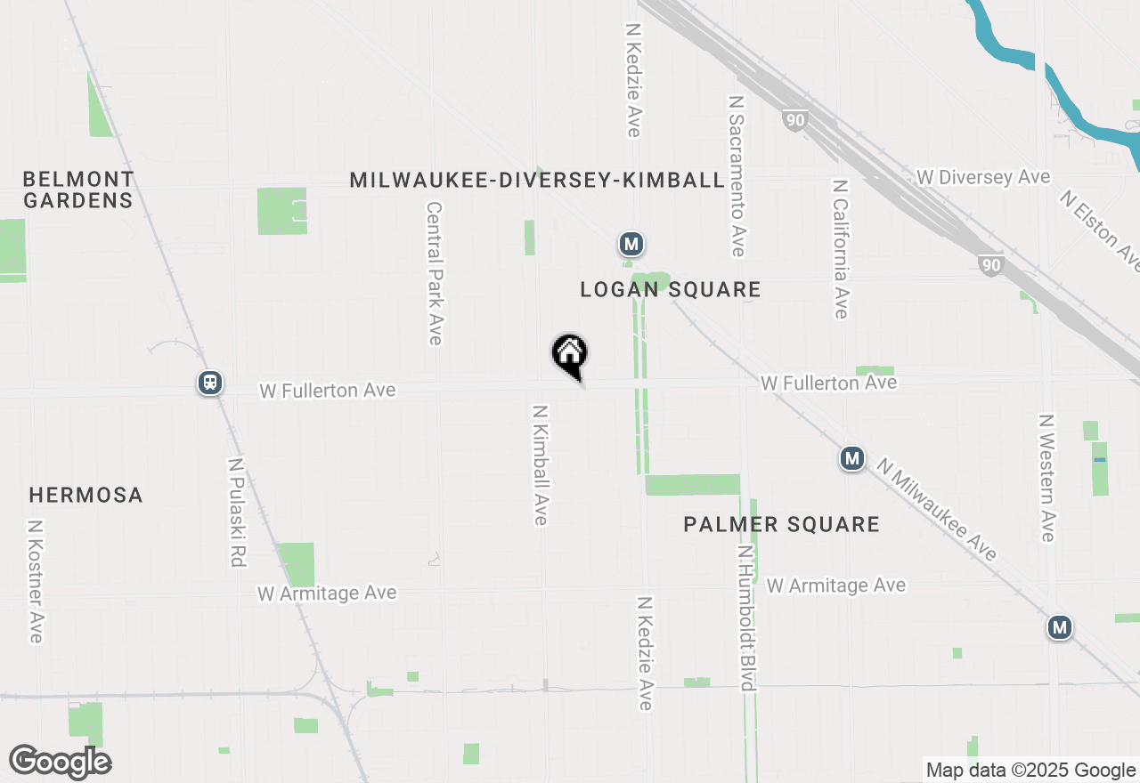 Map of 2352 N Spaulding Avenue #203, Chicago, IL 60647