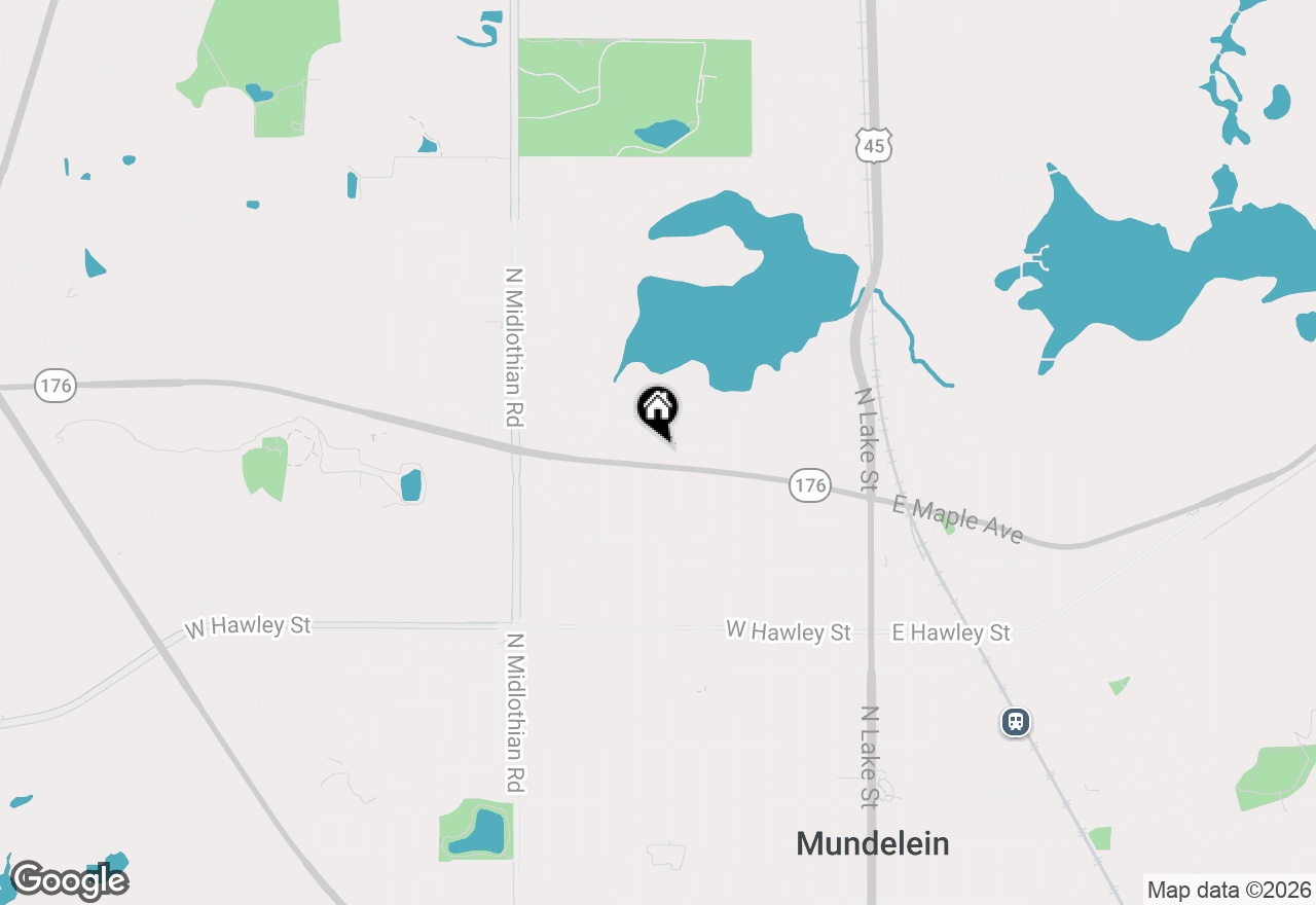 Map of 597 Dublin Drive, Mundelein, IL 60060