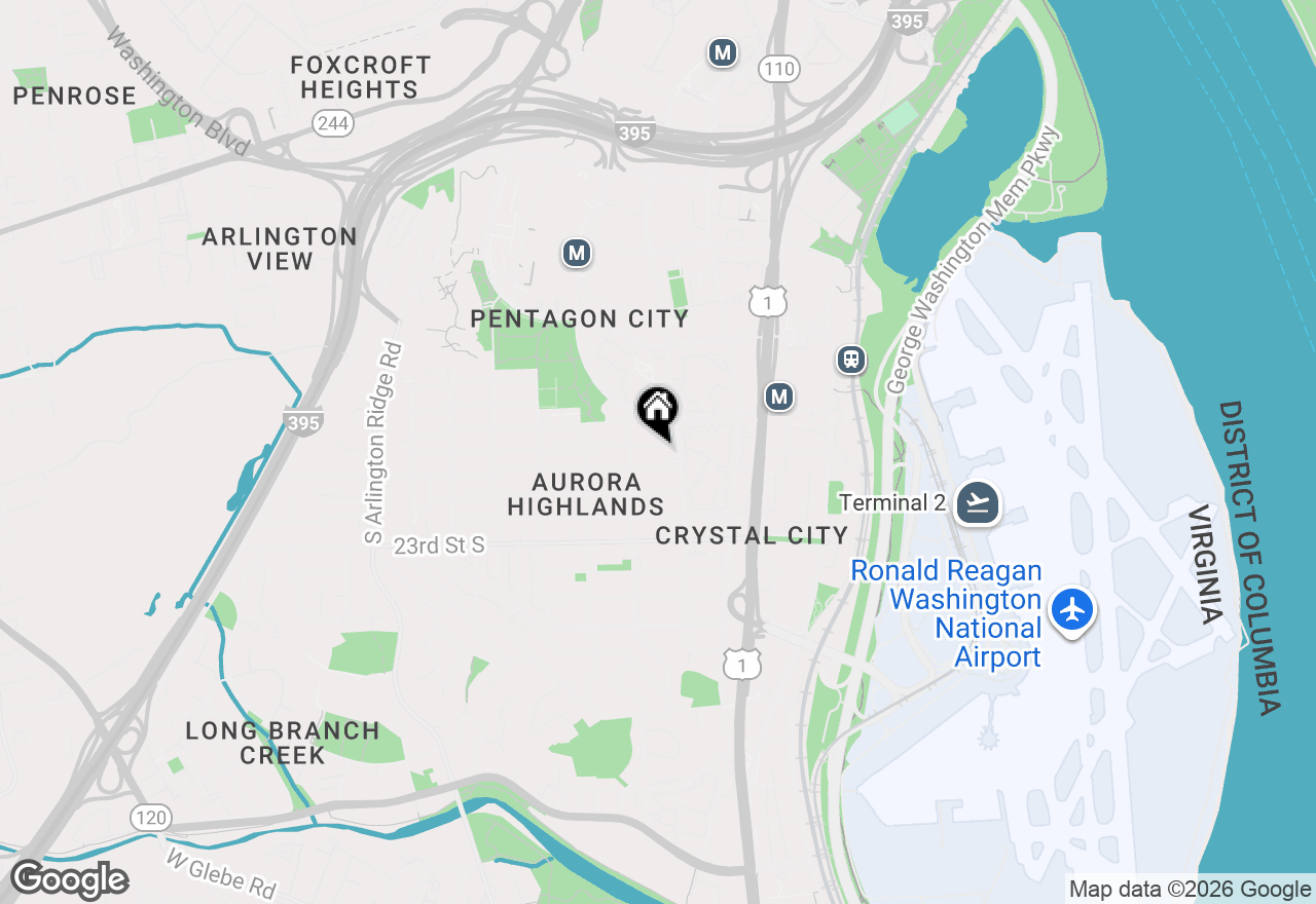 Map of 618 19th Street S #B, Arlington, VA 22202