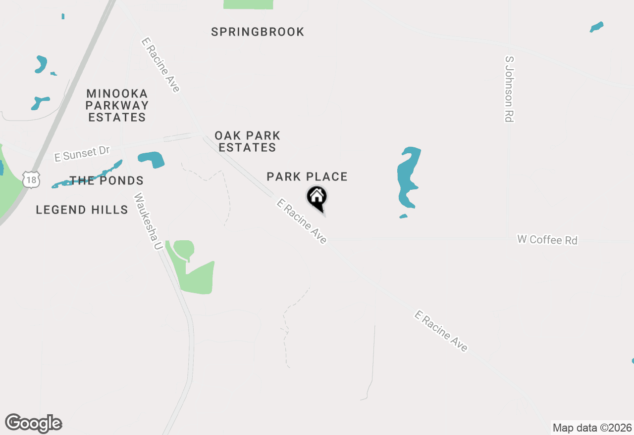 Map of 21710 W Ann Louise Ct, New Berlin, WI 53146