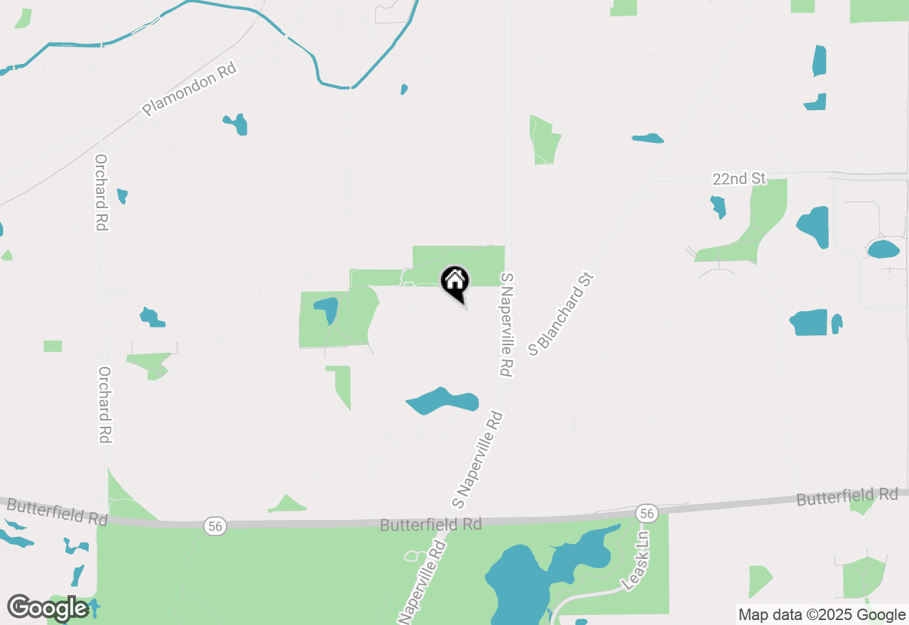 Map of 124 Danada Drive, Wheaton, IL 60189