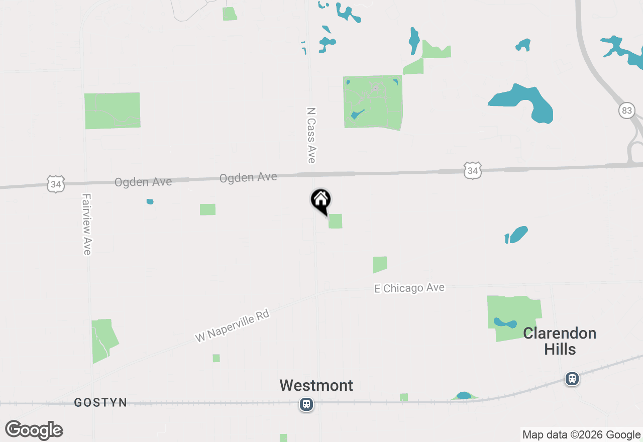 Map of 475 N Cass Avenue #105, Westmont, IL 60559