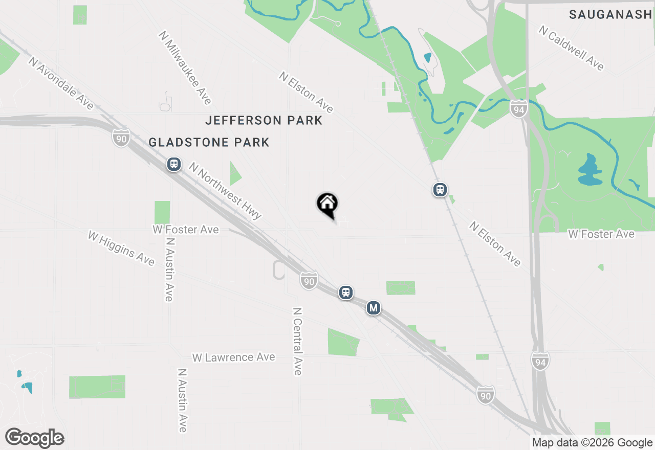 Map of 5454 W Gettysburg Street, Chicago, IL 60630