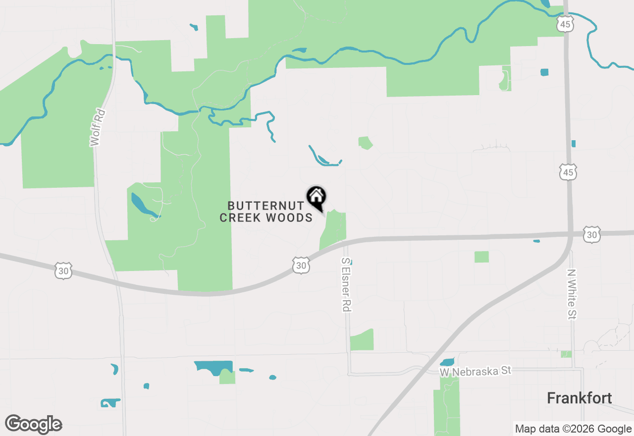 Map of 460 Butternut Trail, Frankfort, IL 60423