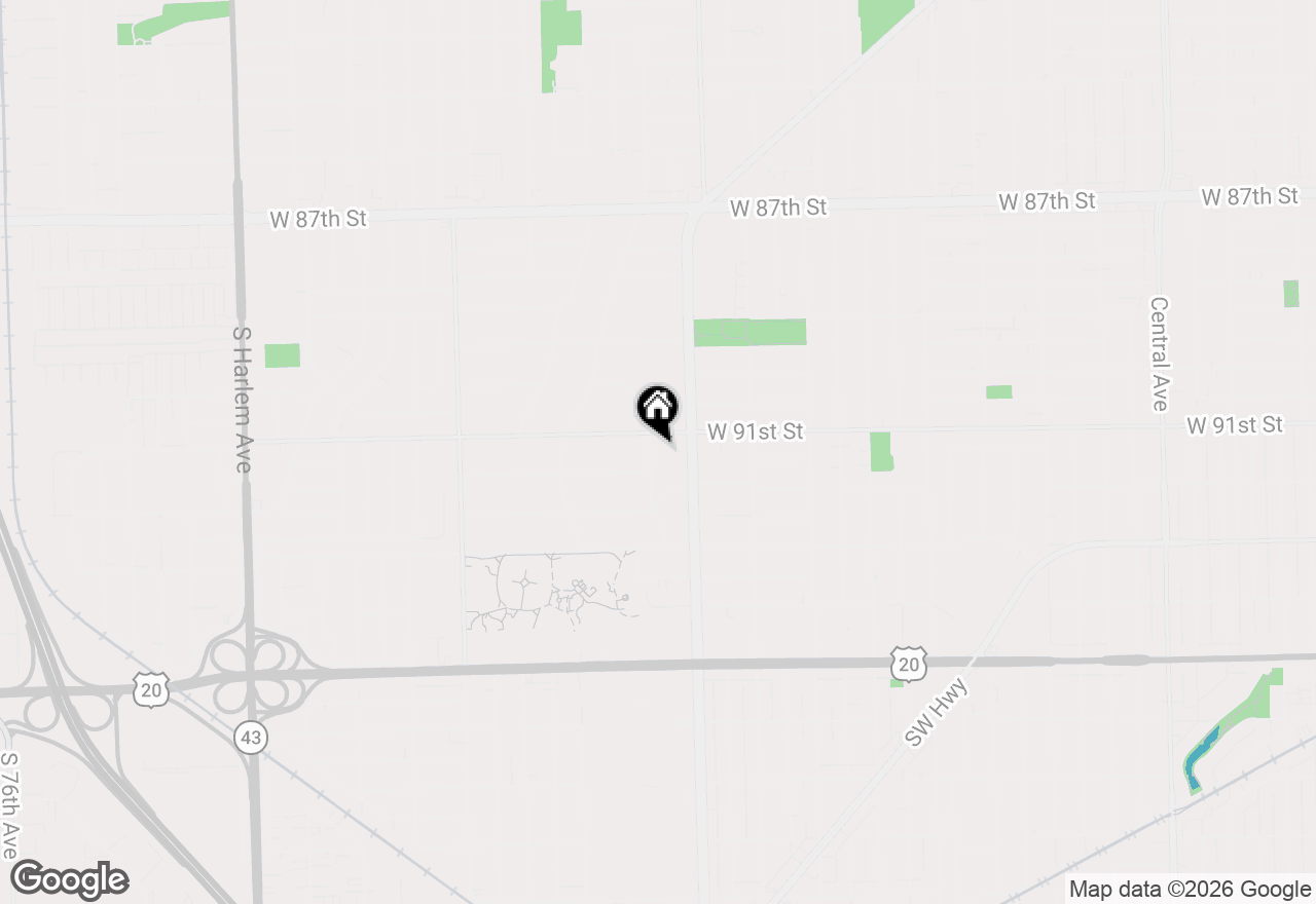 Map of 9109 Crescent Court, Oak Lawn, IL 60453