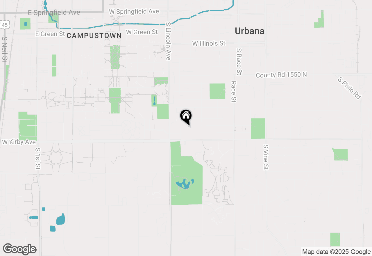 Map of 709 W Vermont Avenue, Urbana, IL 61801