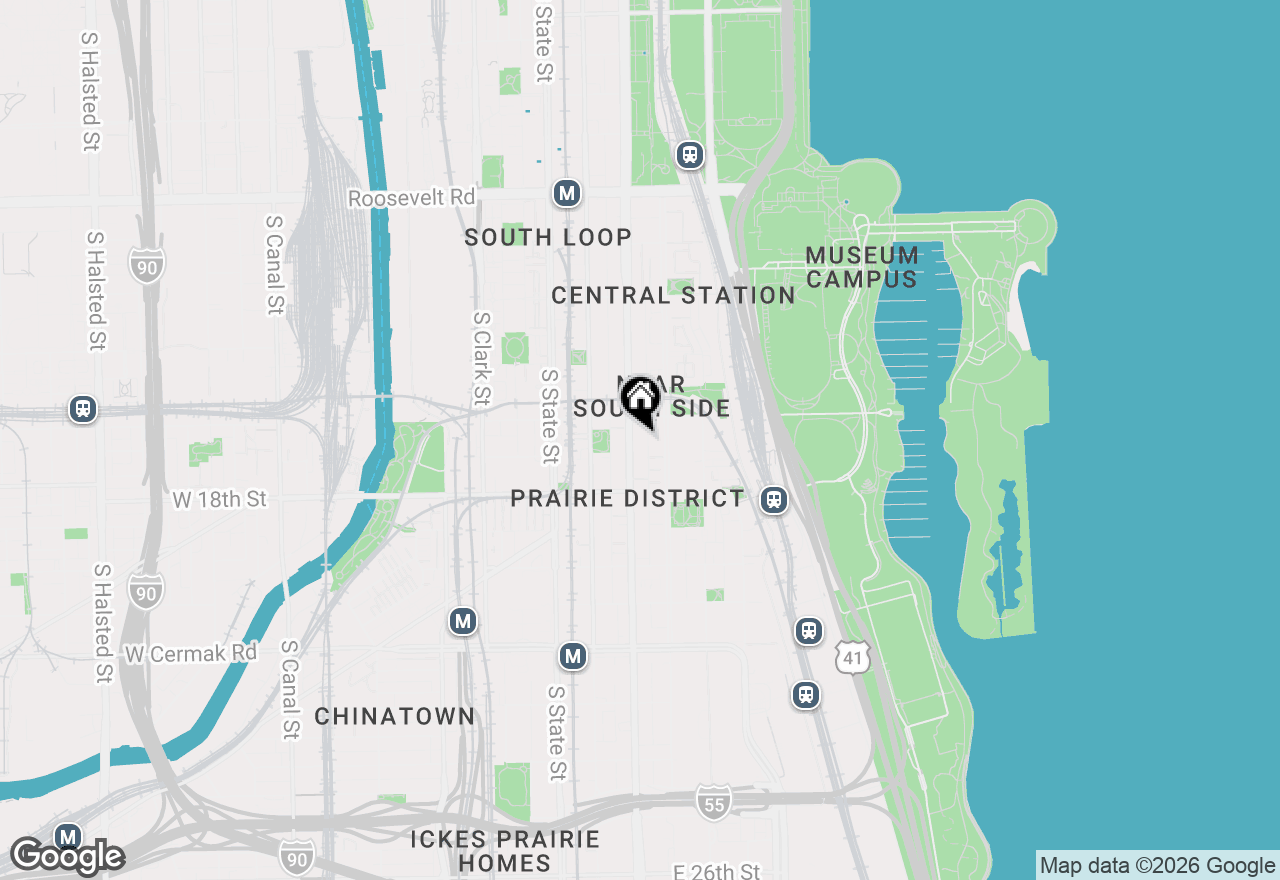 Map of 1631 S Michigan Avenue #506, Chicago, IL 60616