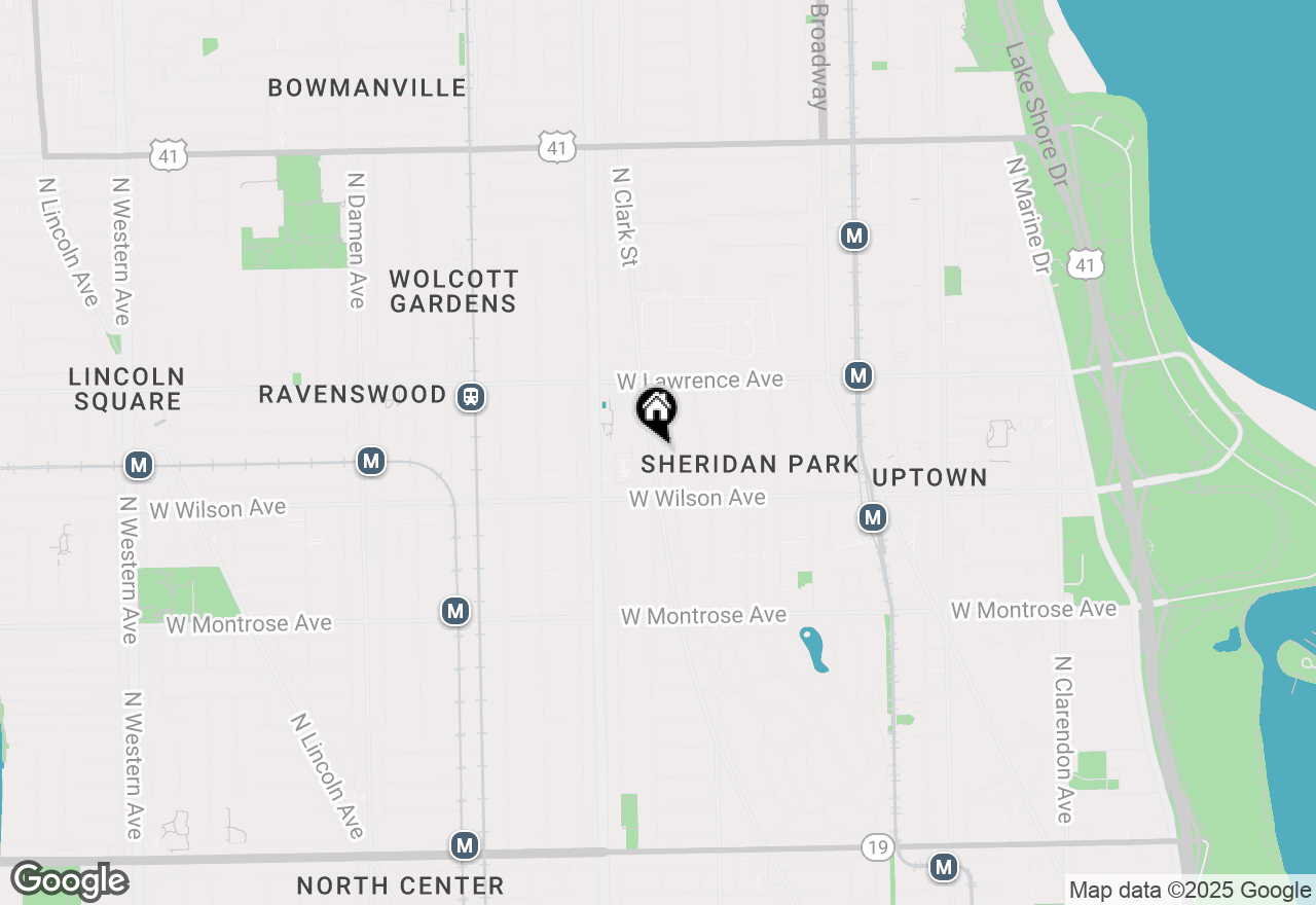 Map of 4647 N Clark Street #2, Chicago, IL 60640