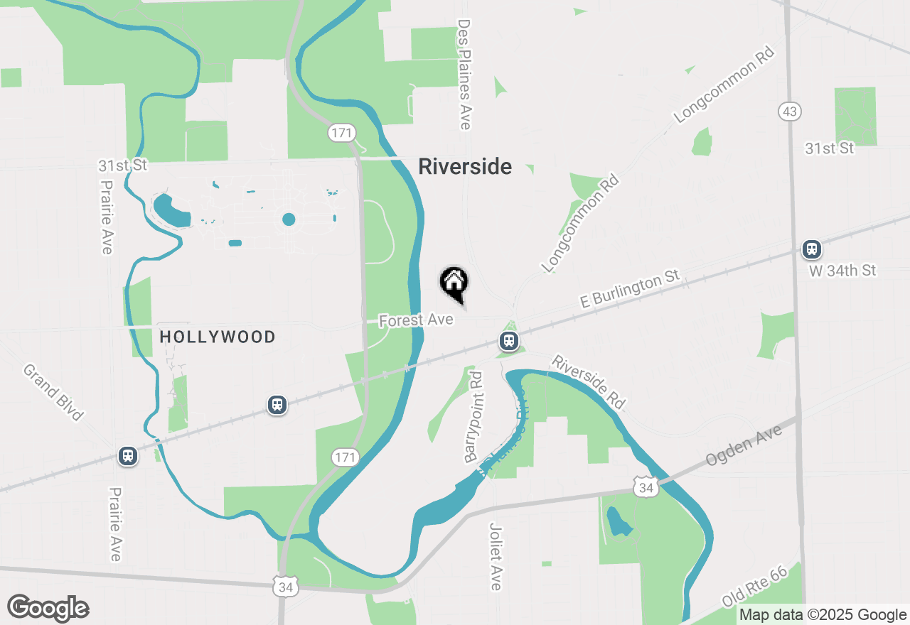 Map of 96 Forest Avenue #2, Riverside, IL 60546