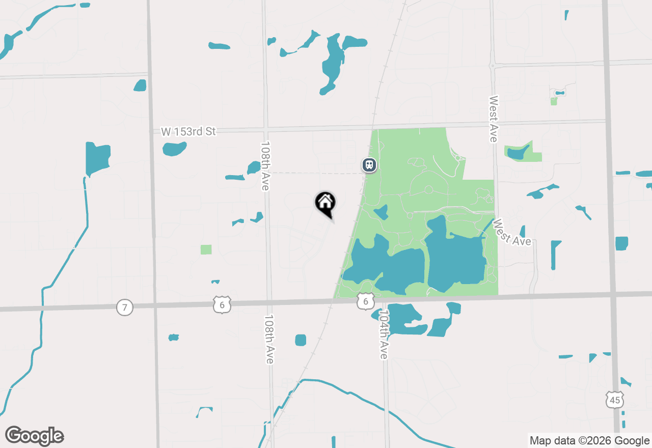Map of 15603 Alice Mae Court, Orland Park, IL 60462