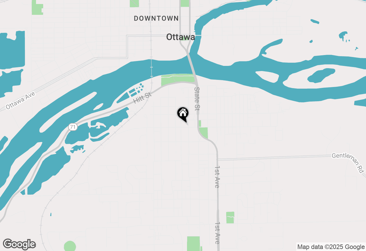 Map of 218 W Glover Street, Ottawa, IL 61350