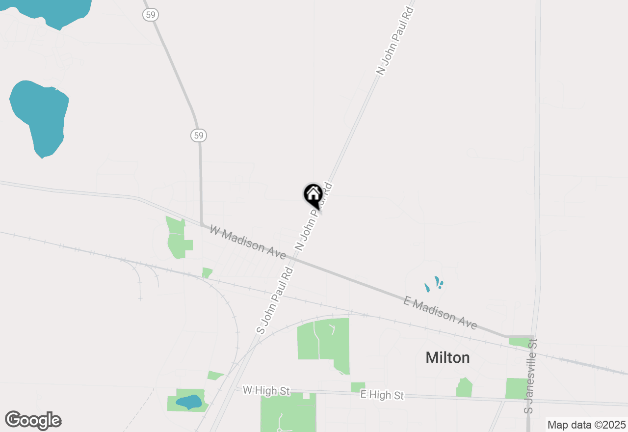 Map of 4441 N John Paul Road, Milton, WI 53546