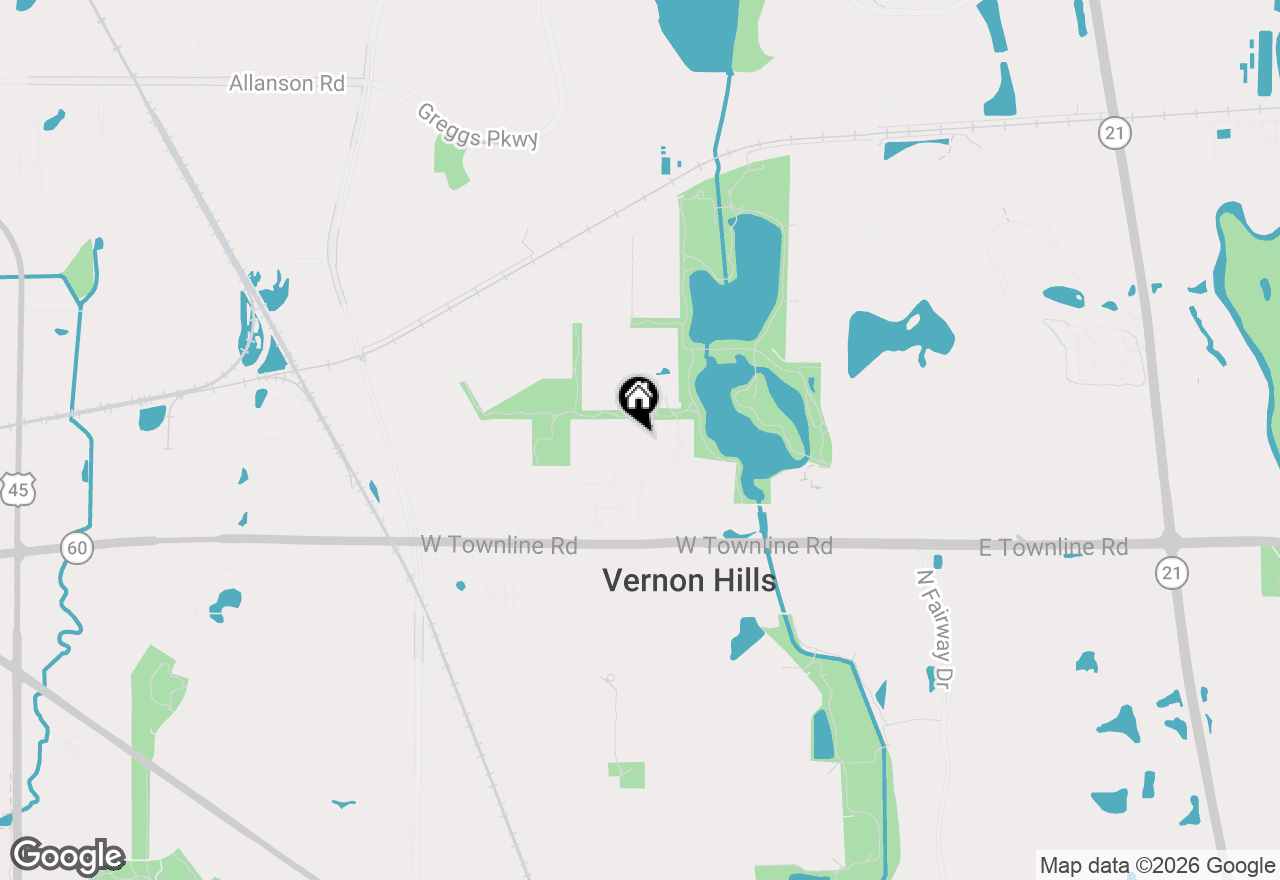 Map of 74 Commonwealth Court #2, Vernon Hills, IL 60061