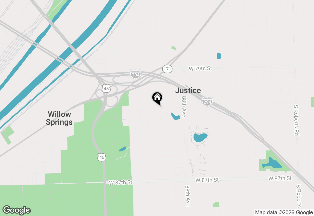 Map of 8132 Concord Lane #E, Justice, IL 60458