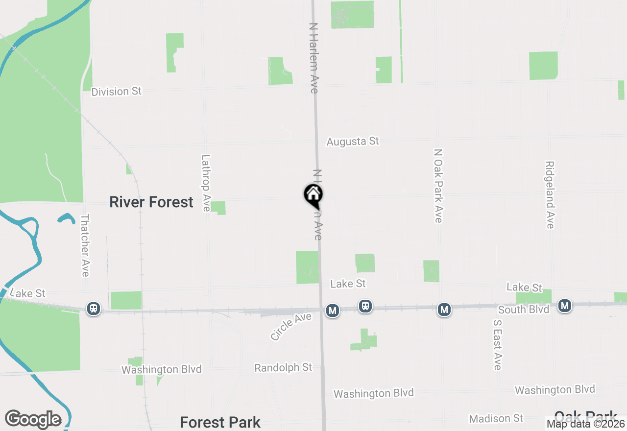 Map of (Address confidential), River Forest, Illinois 60305