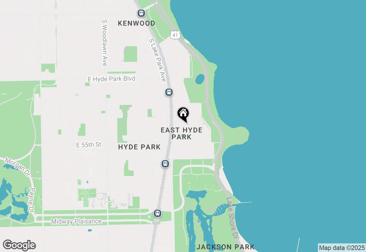 Map of 5433 S Cornell Avenue #3N, Chicago, IL 60615