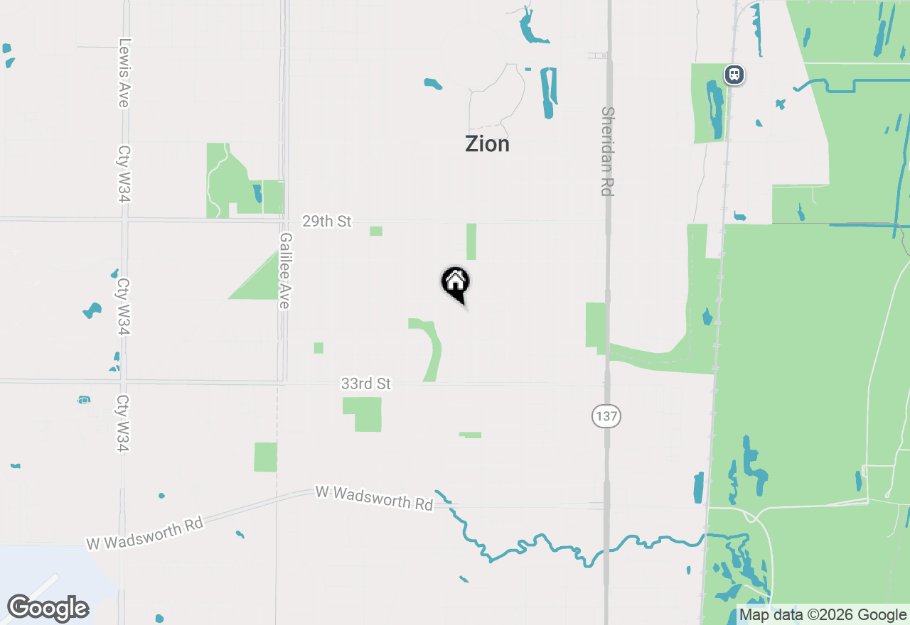 Map of 3104 Bethel Boulevard, Zion, IL 60099