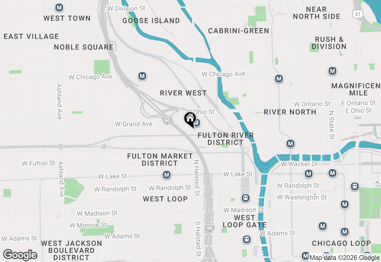 Map of 822 W Hubbard Street #2, Chicago, IL 60642