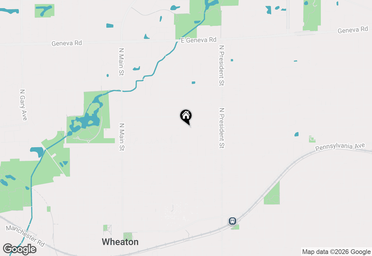 Map of 1320 Santa Rosa Avenue, Wheaton, IL 60187