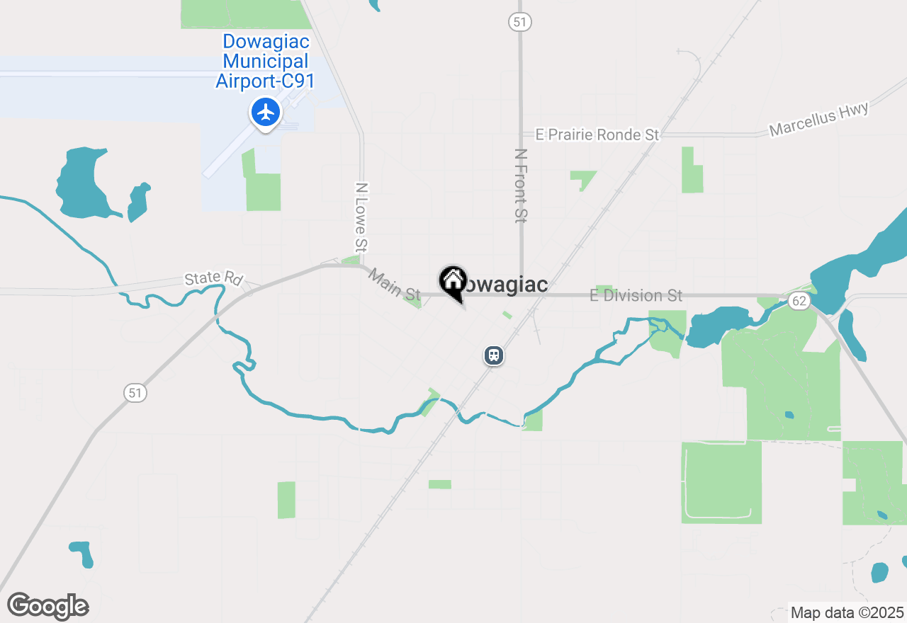 Map of 206 New York Avenue, Dowagiac, MI 49047