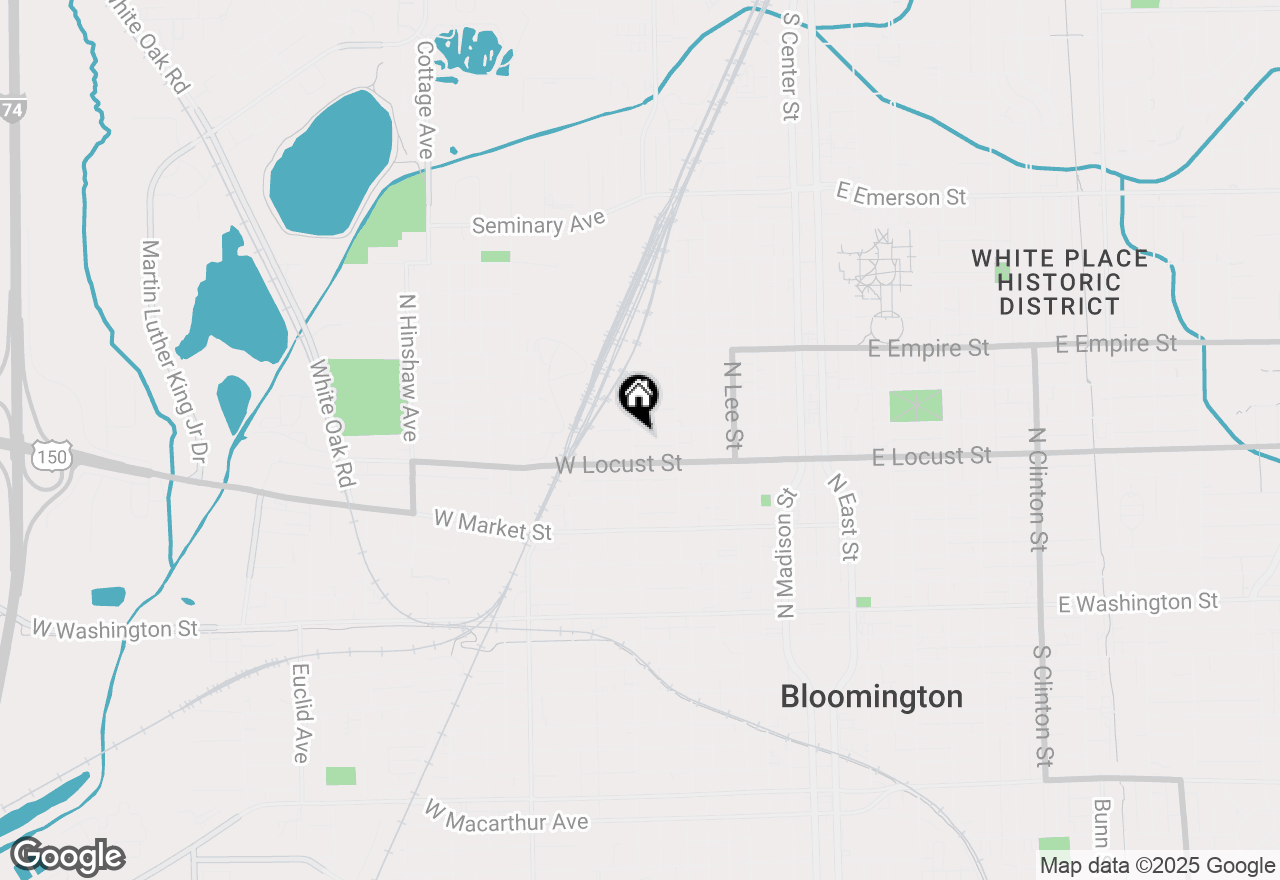 Map of 722 W Chestnut Street, Bloomington, IL 61701