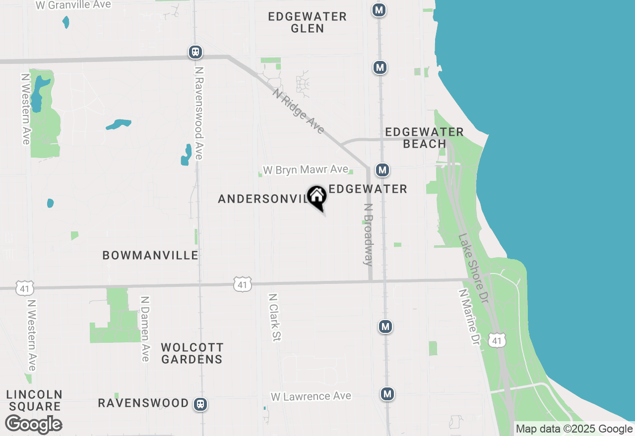 Map of 5417 N Glenwood Avenue #1, Chicago, IL 60640