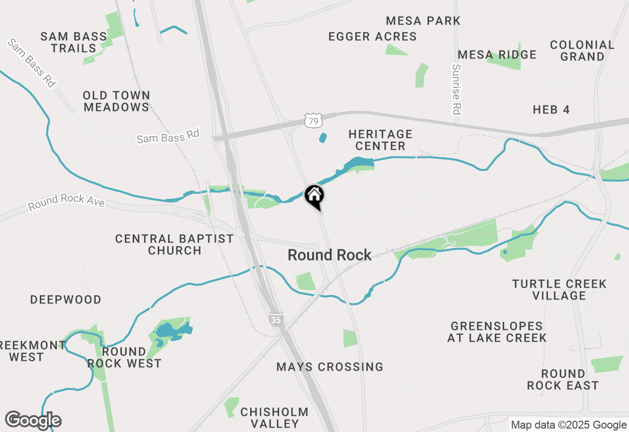 Map of 100 W Anderson Ave, Round Rock, TX 78664