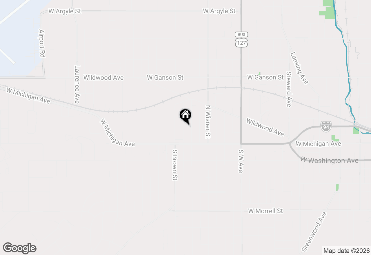 Map of 123 N Higby Street, Jackson, MI 49202