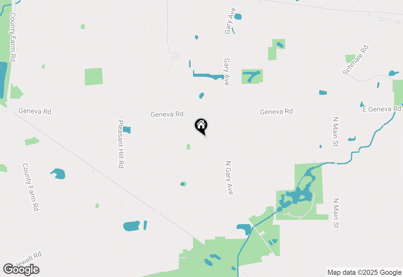 Map of 0N741 Woodlawn Street, Wheaton, IL 60187