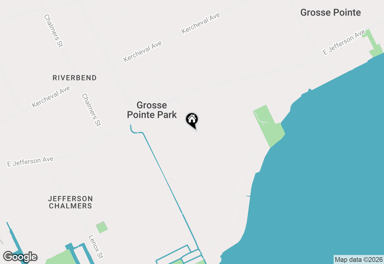 Map of 858 Nottingham Road, Grosse Pointe Park, MI 48230