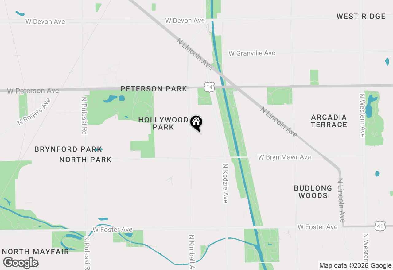 Map of 5714 N Christiana Avenue #GARDEN, Chicago, IL 60659