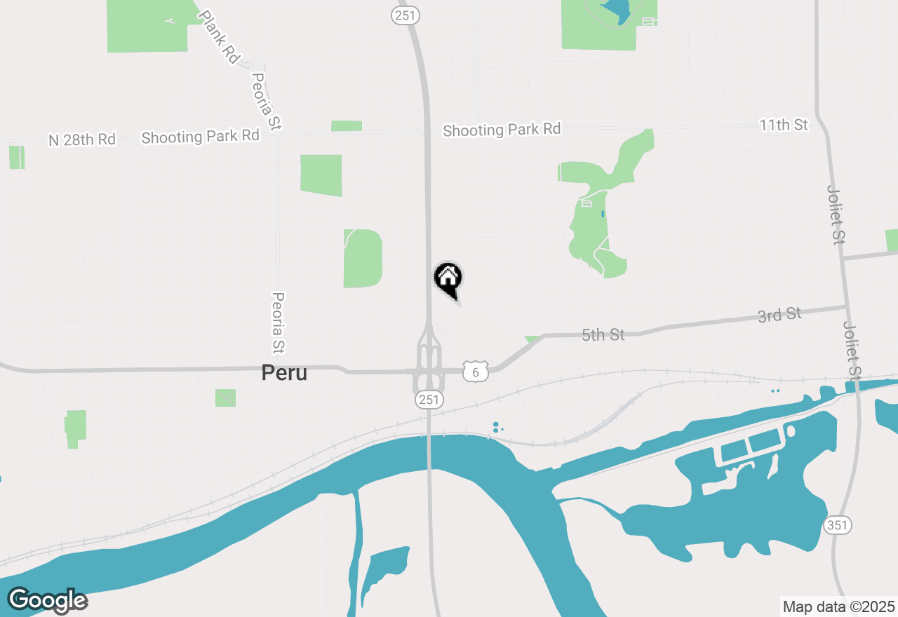 Map of 1002 7th Street, Peru, IL 61354